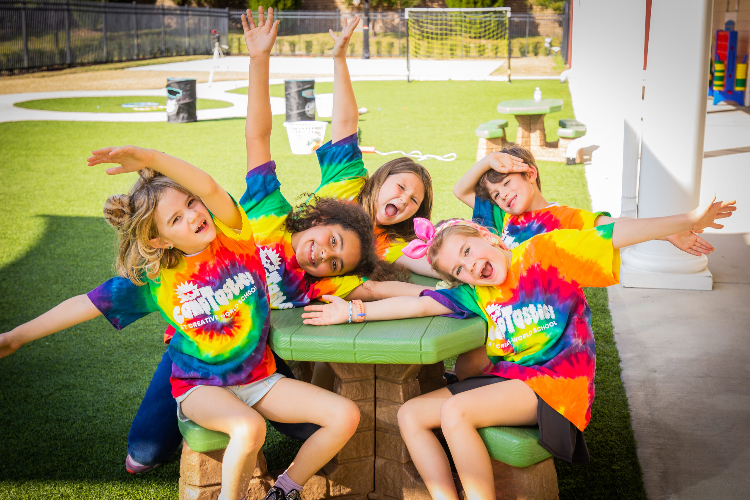 Camp kids having fun